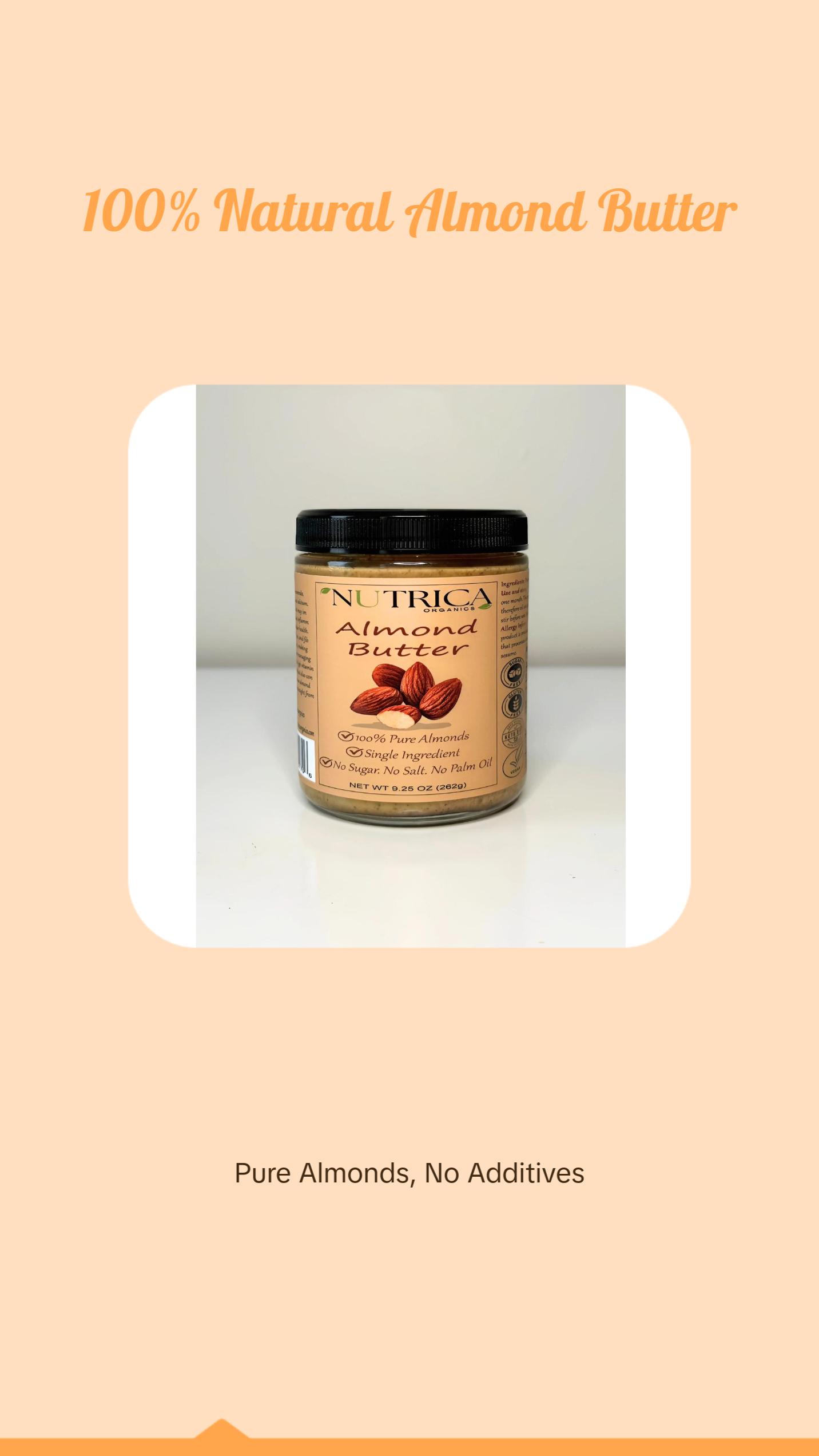 100% Natural Almond butter