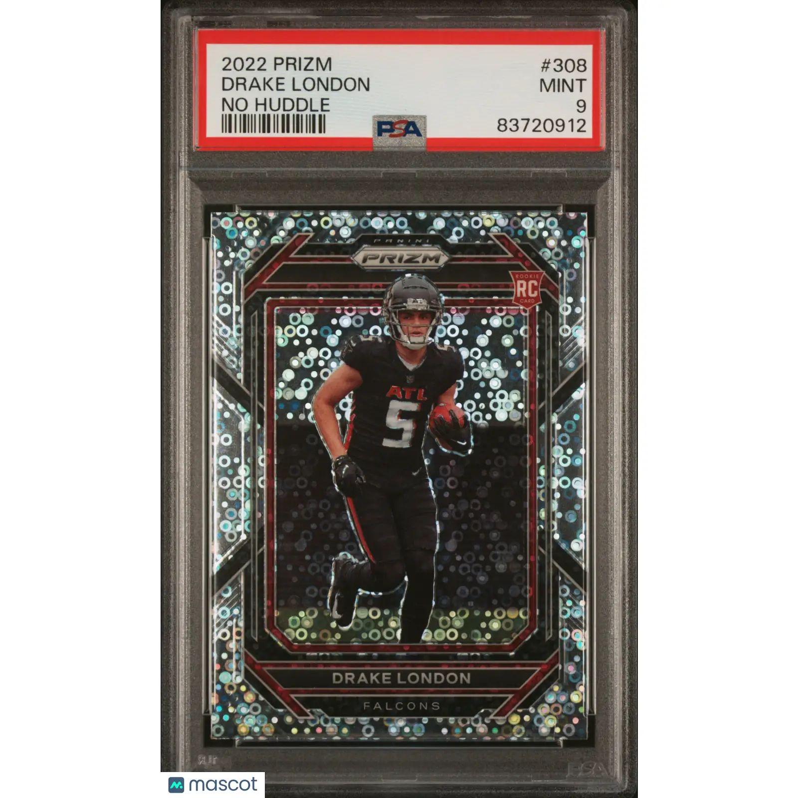 Drake London PSA 2022 Panini Prizm #308 9