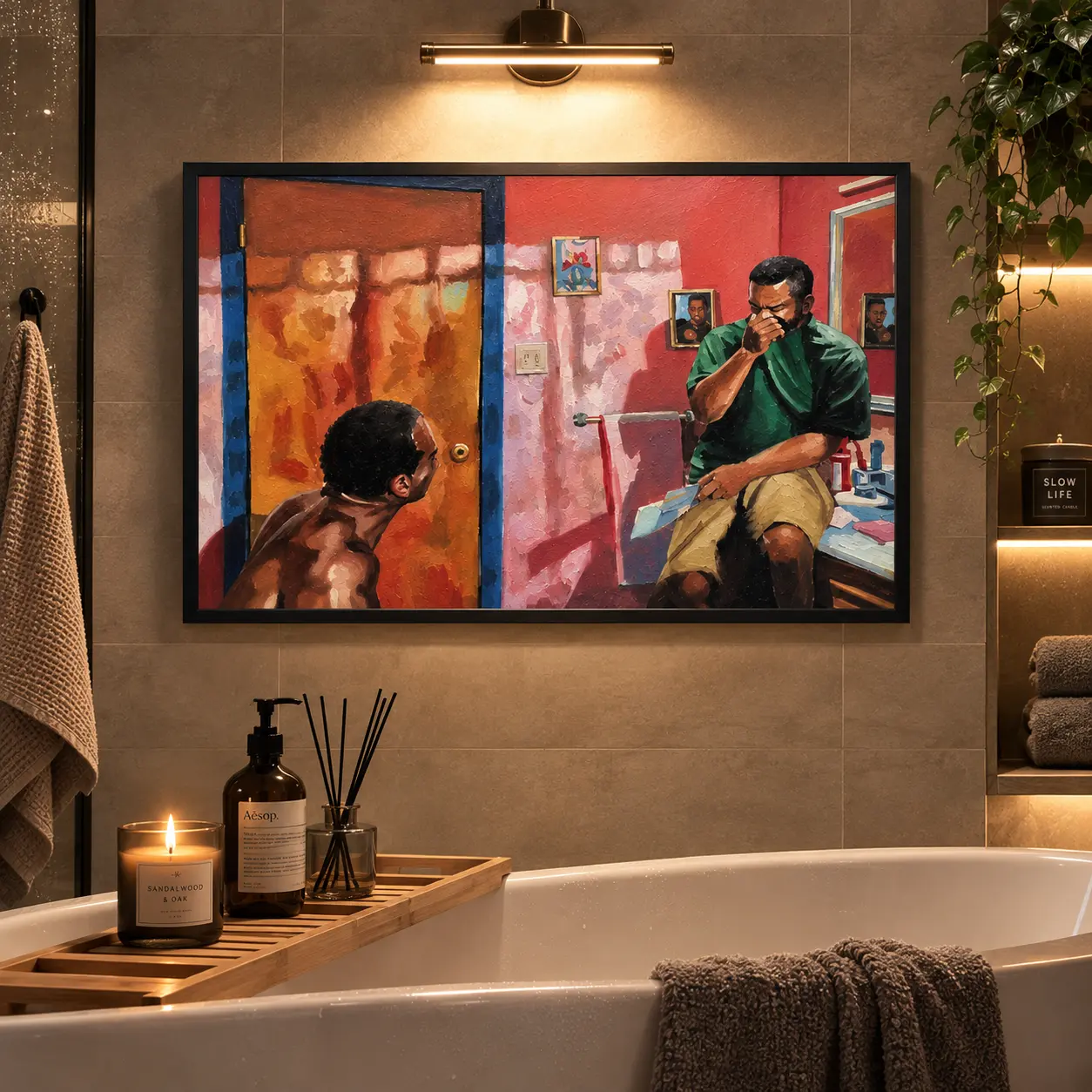 Spirit Friday Movie Funny Toilet Bathroom Scene Canvas Poster, HD Home Decor Wall Art for Living Room & Bedroom, Modern Photo Decorative Gift (Home Supplies, Posters & Prints)