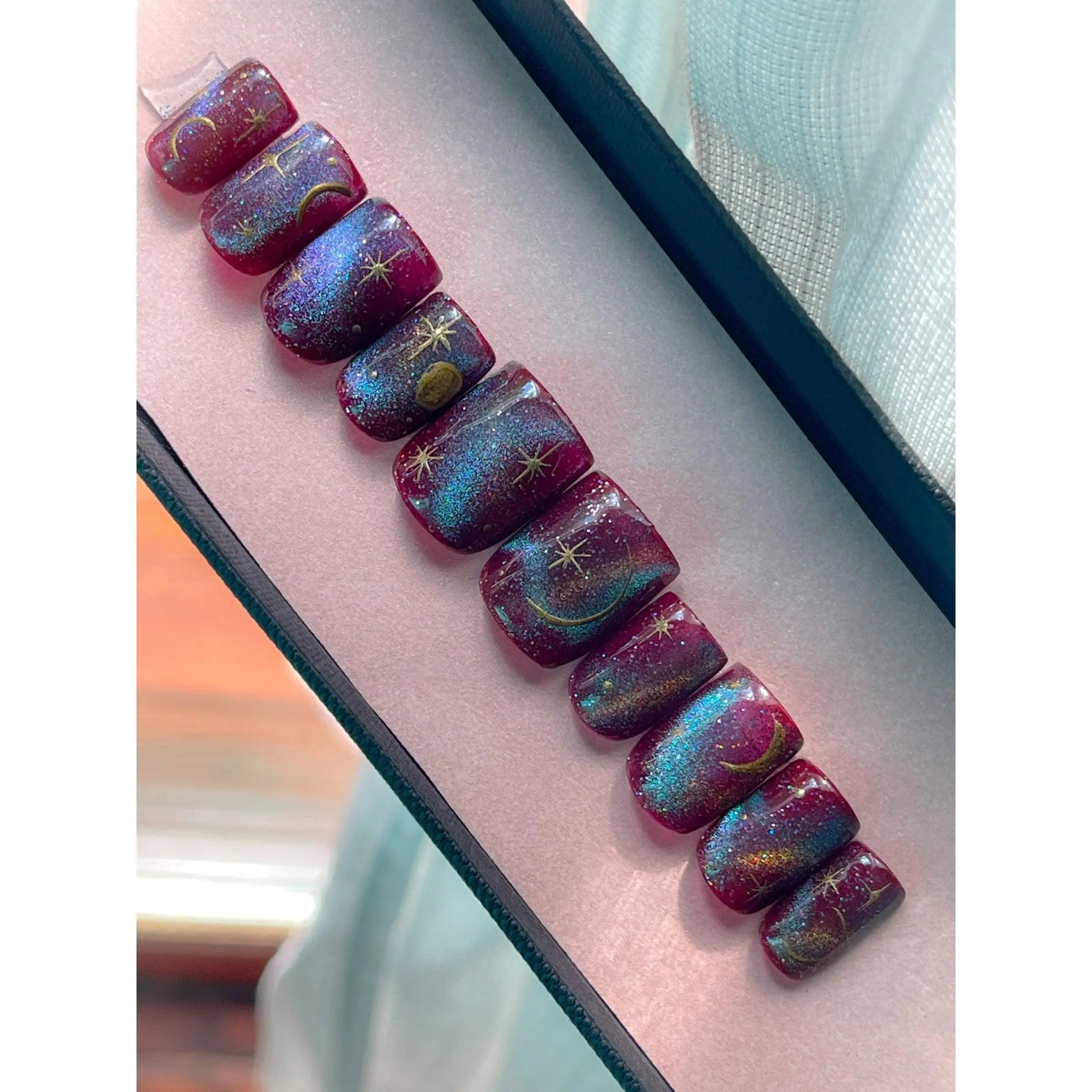 Nocturnal Alchemy | Pre-Design Custom Press-on Nail Set fake nails Polish Gel press nails press-on nail