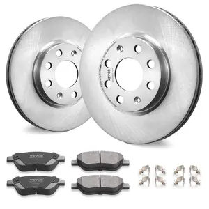 fathersdaygift VEVOR Front Brake Kit for Vauxhall Adam(M13), Corsa D (S07), Corsa D Box/Hatchback (S07), Brake Rotors Ceramic Brake Pads Replacement Kit, 257mm Front Rotors