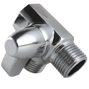 Solid Metal Shower Arm Diverter for Hand Held Showerhead and Fixed Spray Head ∣ G 1/2 3-Way Bathroom Universal Shower System Replacement Part (Chrome)
