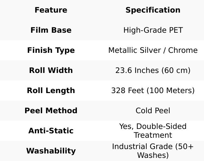 Silver DTF Film - 23.6" x 328' Silver DTF Film - 23.6" x 328'