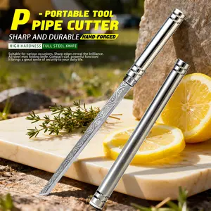 【High Hardness Outdoor Straight Knife】Pen-Shape Portable Full Steel Blade  Sharp & Smooth Cutting! Perfect for Camping/Daily Use #OutdoorTool #EDCKnife