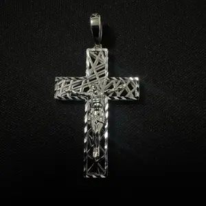 Dije de Cruz de PLATA 925