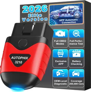 AUTOPHIX 3210 Bluetooth OBD2 Scanner, Wireless Car Diagnostic Code Reader for Check Engine Light & Battery, No Subscription, Compatible with 1996+ OBDII Vehicles, iPhone & Android