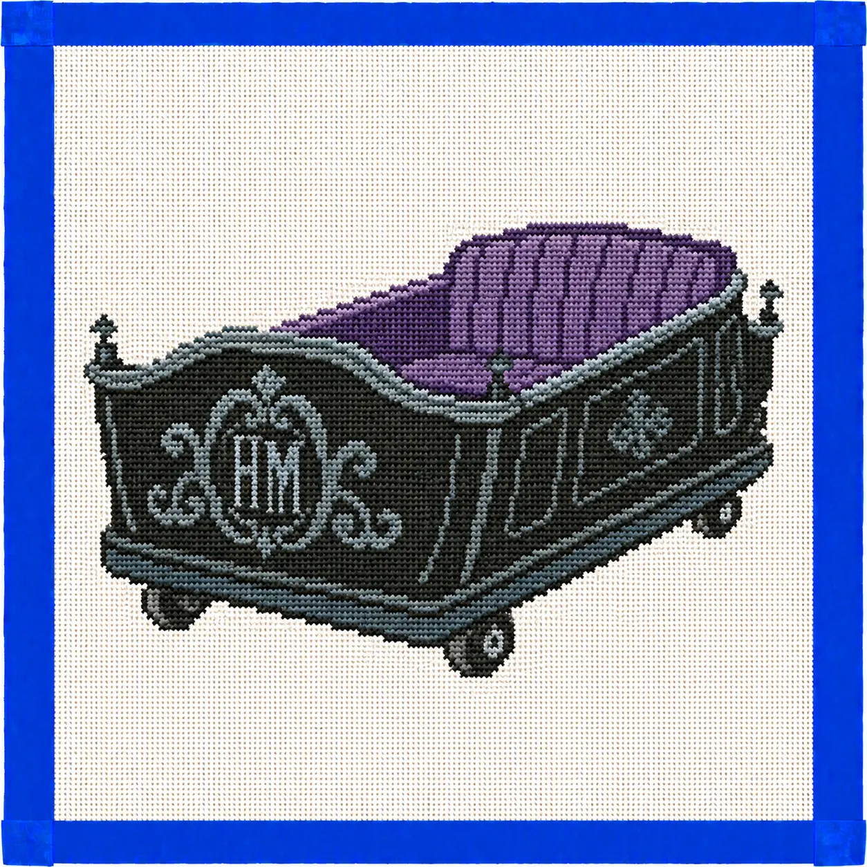 Buggy of Doom Theme Park Ride Needlepoint Canvas