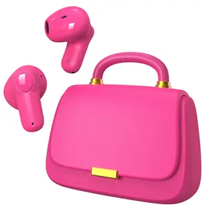 Ear Buds, Bluetooth 5.3 In-Ear headphones, 13mm Drivers deliver Premium Sound Earphones, 22H Playtime True wireless Earbuds with Unique Mini HandBag Charging Case, Perfect for Fashion-Forward Women, Teens Audio Headset