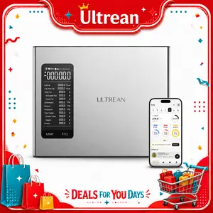 Ultrean AI Smart Food Nutrition Scale Electronic Calorie Counter for Diet Management & Fitness One-Touch Scan for Comprehensive Nutrient Data Accurate Calorie Tracking with Sleek Compact Stainless-Steel Design
