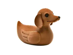 Dachshund Dog Duck Dashboard Duck 3D Print Collectible for Dachshund Lovers Vehicle Duckers Cruise Enthusiasts & Dog Collectors Durable PLA Plastic 3 Inches Tall