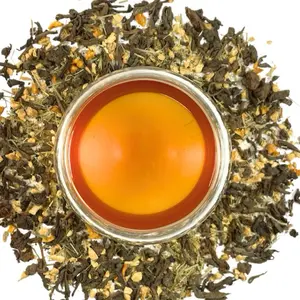 Organic Ginger Pu-erh Tea - Fermented - Gut Health - Low-Caffeine - Natural Probiotic - Loose Leaf - Bold Ginger Flavor - Digestive Aid - Vegetarian-Friendly - 2 oz Refill Pouch