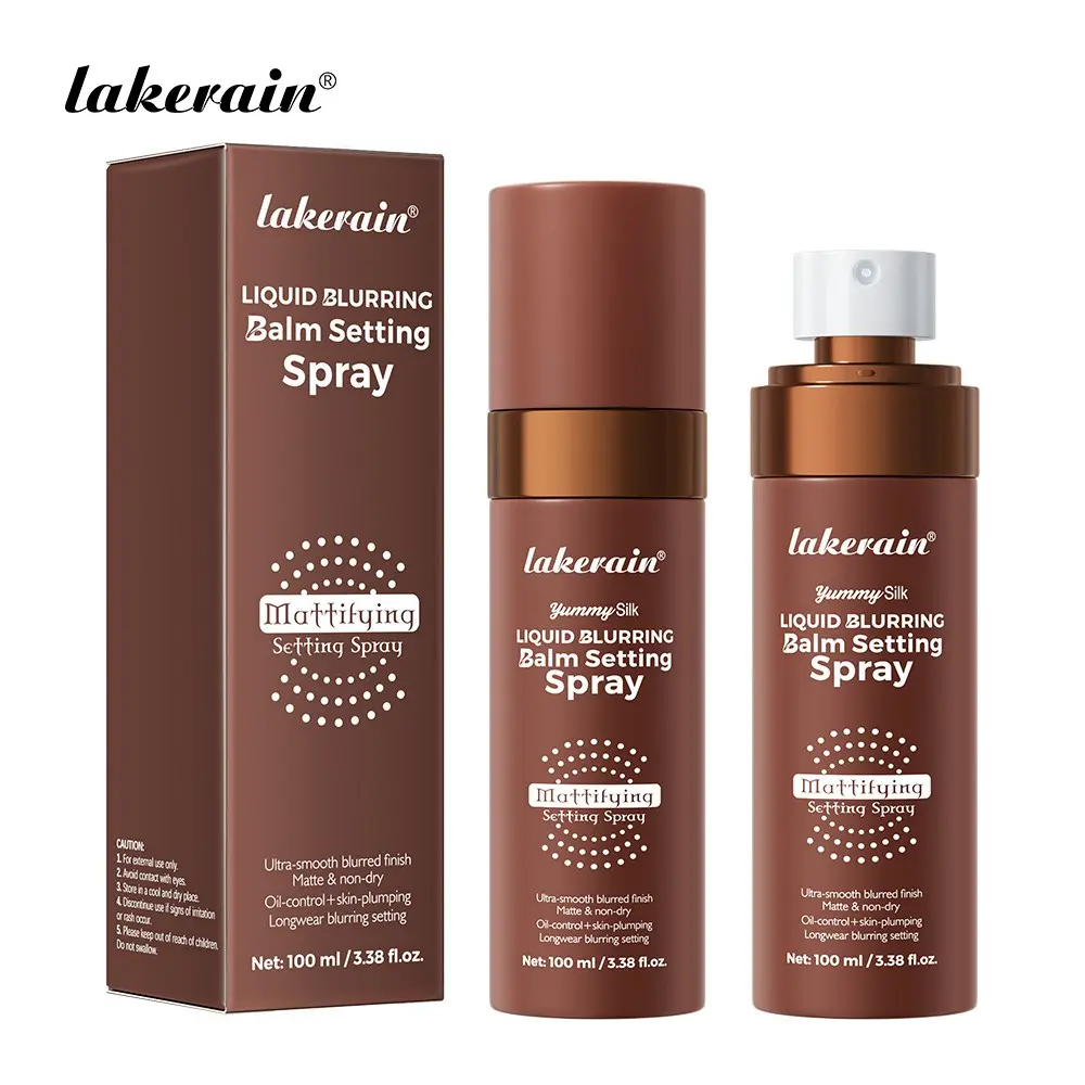 Liquid Blurring Balm Cosmetic Face Setting Spray For Makeup, 3-in-1 Multi Use Primer, Setting & Touch-Up Spray, Blurs Pores Controls Oil Without Clumping, Hydrating Matte Finish, Long-Lasting Wear for Oily Combination Skin