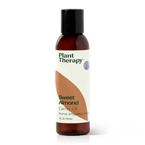 Plant Therapy Sweet Almond Oil - for Skin, Hair, Body, Face & Baby - Natural Moisturizer, Massage & Aromatherapy Carrier Oil 100% Pure, Cold Pressed California Almonds, Made in USA