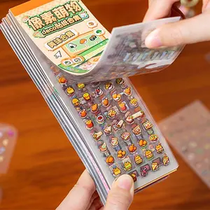 24pcs Pixel Cute Pet Sticker Book, Pixel Style Hand Account Decoration, Creative Cartoon Collage Material, DIY Diary Notebook Scrapbook Frame Greeting Card Decoration, Decorative Stickers, Sticker Sheets, Sticker Album