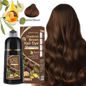 3-In-1 Dye Shampoo, Hair Coloring, Natural Extract Moisturizing Hair Wash (1 Box/500ML), Professional Salon Grade Unisex Hair Care Product, Haircare