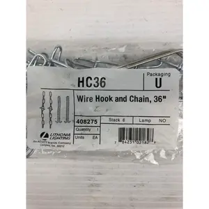 Lithona HC36 Wire Hook and Chain 36" - U Packaging 408275