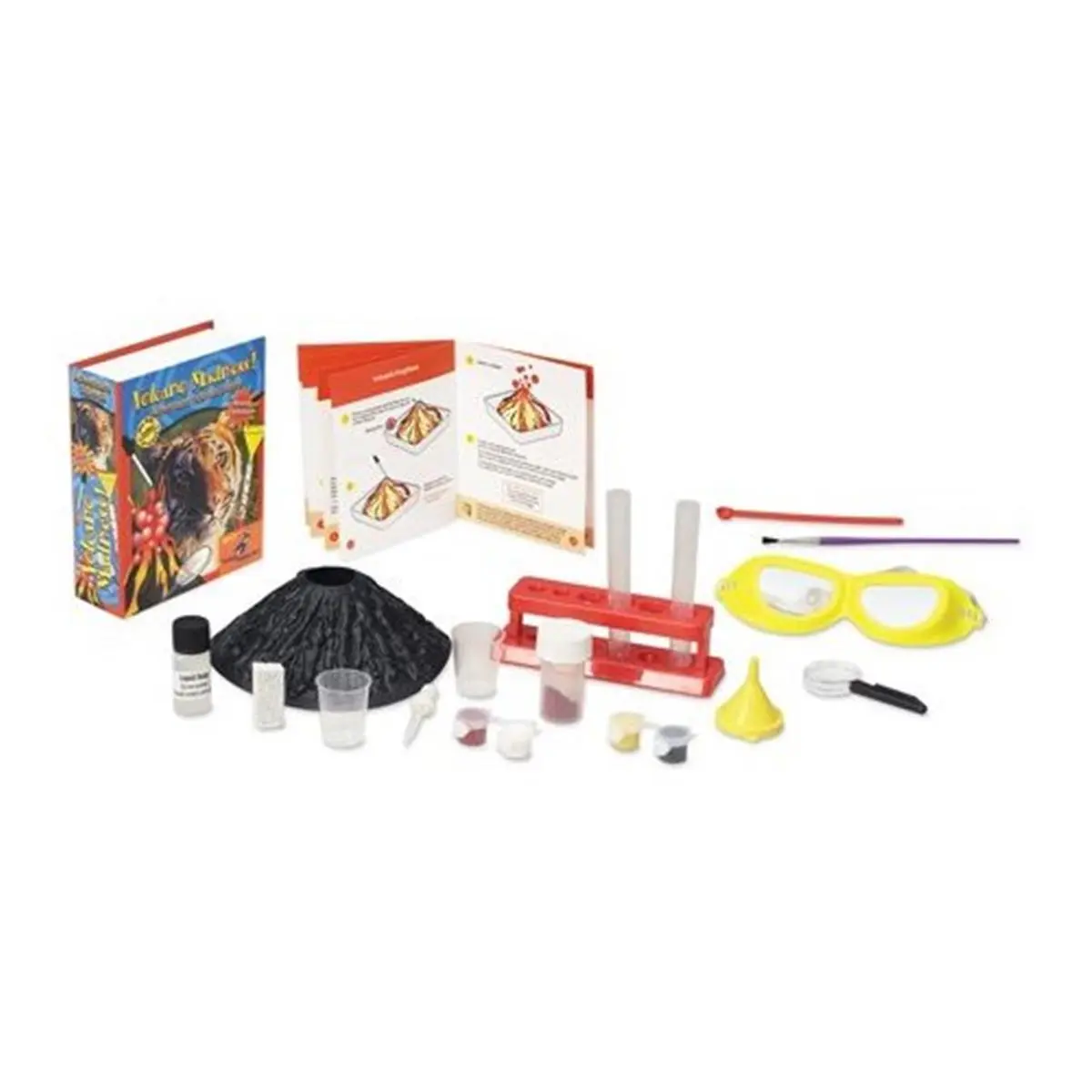 212 MAIN Young Scientists Club Adventure Science Series Volcano Madness Scientific Toy for Ages 5+, Educational School Supply with Erupting Fun, Real Pumice, and Test Tubes