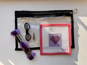 Beginner Needlepoint Kit — Purple Heart