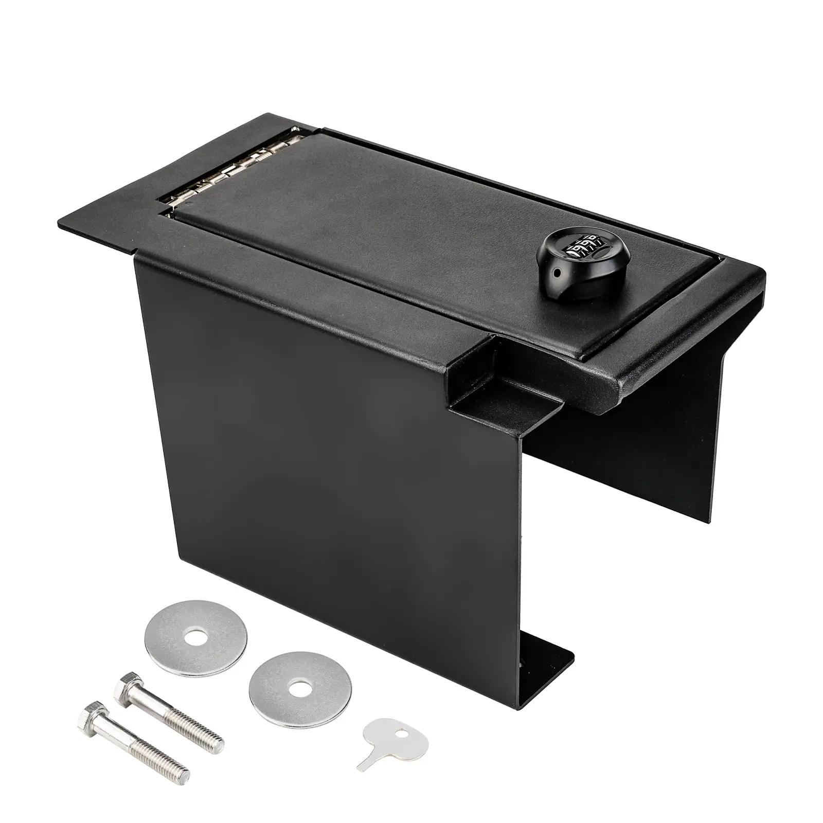 3mirrors Center Console Safe Gun Safe Box with Springs Hinge Compatible with Toyota Tundra 2022-2026 & Sequoia 2023-2026