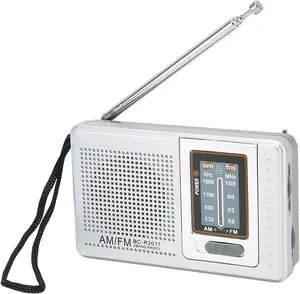 Portable A/F Radio,ini Eergency Weather News Pocket Handheld with Speaker for Outdoor Travel Hiking Caping