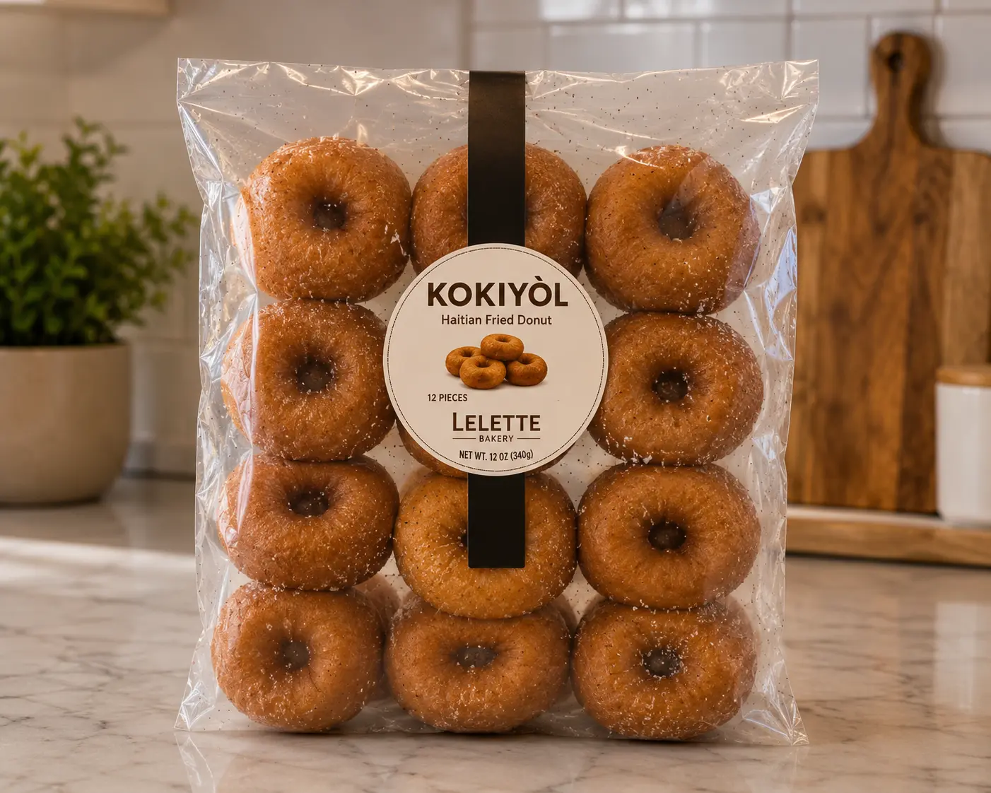 LELETTE Kokiyòl – Haitian Fried Donuts (12 Pack)
