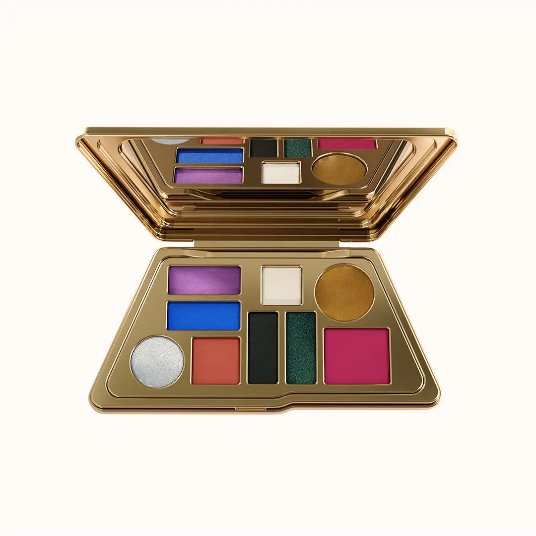 Aora Mírame Eyeshadow Palette 9 Metallic & Matte Shades Derm Allergy Tested Talc Free Silky Mattes Ultra Reflective Metallics for Stunning Looks Carbon Raspberry Pink Gold Cobalt Blue
