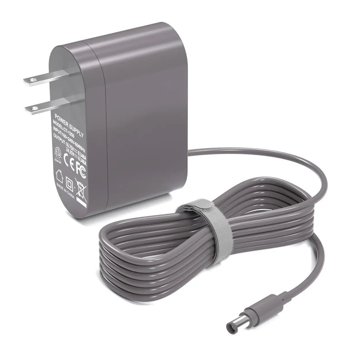 26.1V DC Replacement Charger with Appliance Cord, 6ft Length, Fire Retardant & Overcurrent Protection for Dyson Vacuum Cleaners – Compatible with V6, V7, V8, DC58, DC59, DC61, DC62, SV03, SV04, SV05, SV06 Absolute, Animal, Motorhead Models