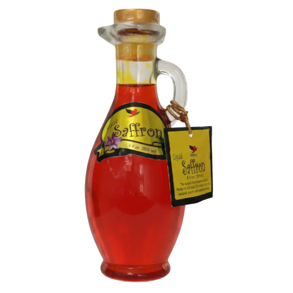 HOMA Liquid Saffron 8.4 oz Natural Saffron Infused Coloring for Rice Seafood Drinks & Desserts No Allergens Safe for Everyone