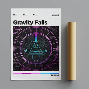 (Poster) Gravity Falls Poster, Minimalist Poster, Anime Poster, Wall Art, Wall Decor,Matte Vertical Posters, Movie Poster - 1805924111