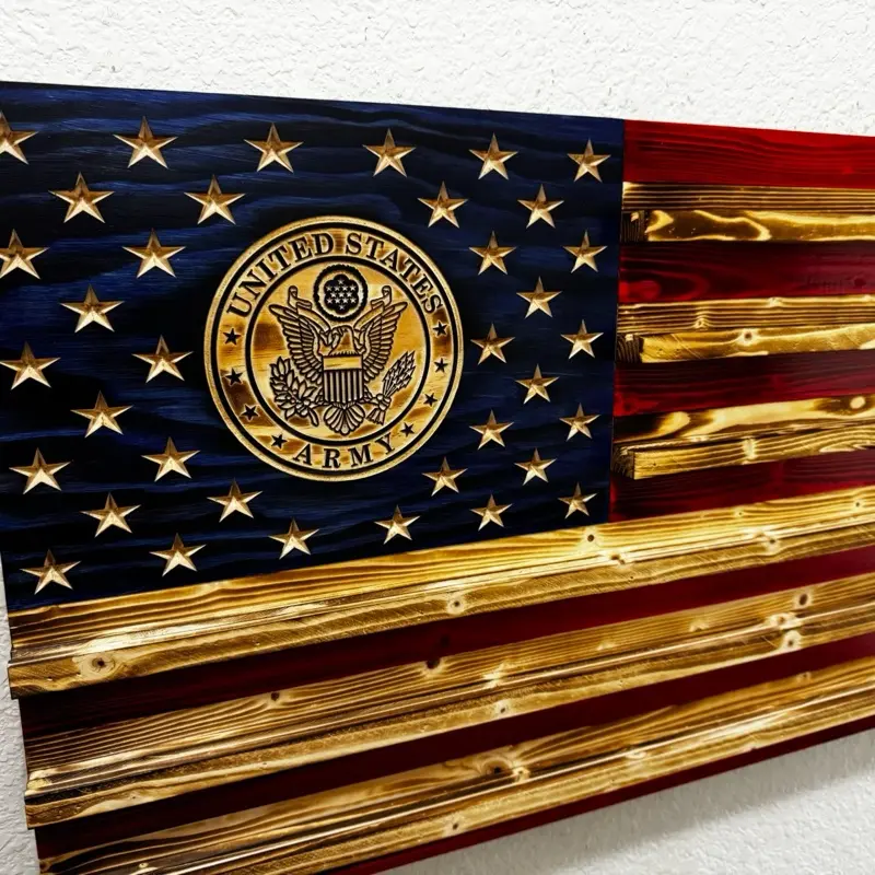Rustic Army Challenge Coin Holder
