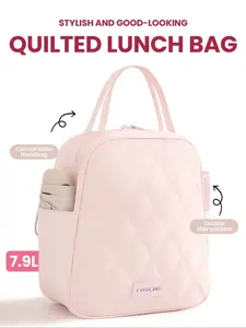 Lunch Bag, Lunch Bags Women, For Men, Portable Insulated Cooler Tote With Zipper For Workplace, Reusable High Capacity Lunch Containers For Work Picnic Lunch Box, Bento Insulated Lunch Bag For Travel