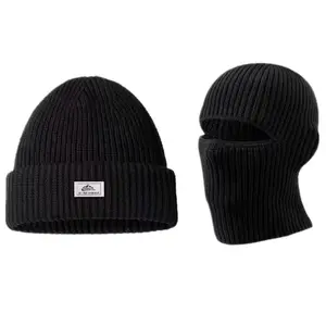 Cap 2 In 1 Balaclava Ski Mask Winter Warm Face And Beanie Hats For Men Women