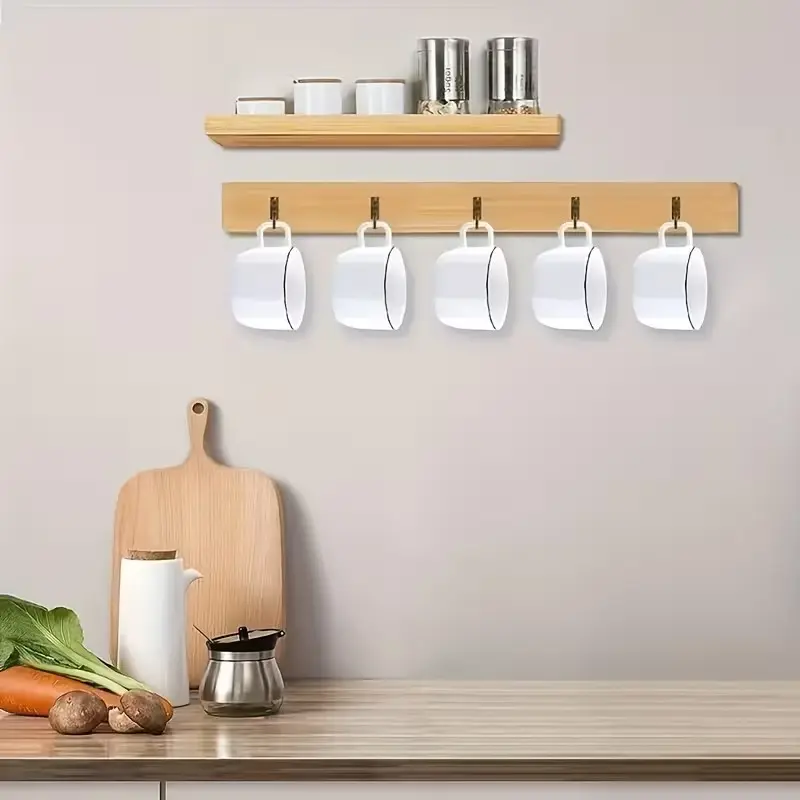 20 Per Pack Vintage Wall-Mounted Storage Shelf Hooks, Small Coat and Hat Hooks, Coffee Cup Hooks, Jewelry, Keys, Hats, Towel Hooks