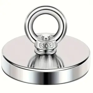 350LBS Super Bearing Neodymium Fishing Magnet Hook, Strong Magnet, Perfect for Retrieving in Rivers, Lakes, and Streams, Durable and Corrosion-Resistant, Ideal for Fishing, Salvage, and Treasure Hunting