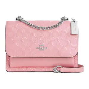 COACH Klare 22 Adjustable Strap Crossbody Bag in Pearlized Pink Leather for Women Casual Trendy Purses