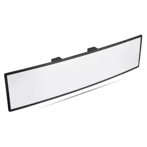 Universal 11.81 Inch Panoramic Convex Real View Mirror for Car SUV Trucks Reversible Passengers High-Quality Glass Anti-Fall Design Easy Install Rearview Mirror