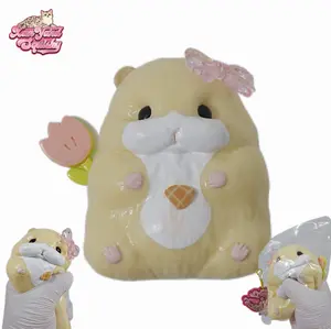 Syrian Hamster Squishy, Handmade taba squishy, Food-Grade Silicone Slow-Rising Rebound Squishy, Sticky Squeeze Toys Gift, Fidget Toys for Stress Relief, Non-Toxic Sensory Toys (5.29oz/150g)