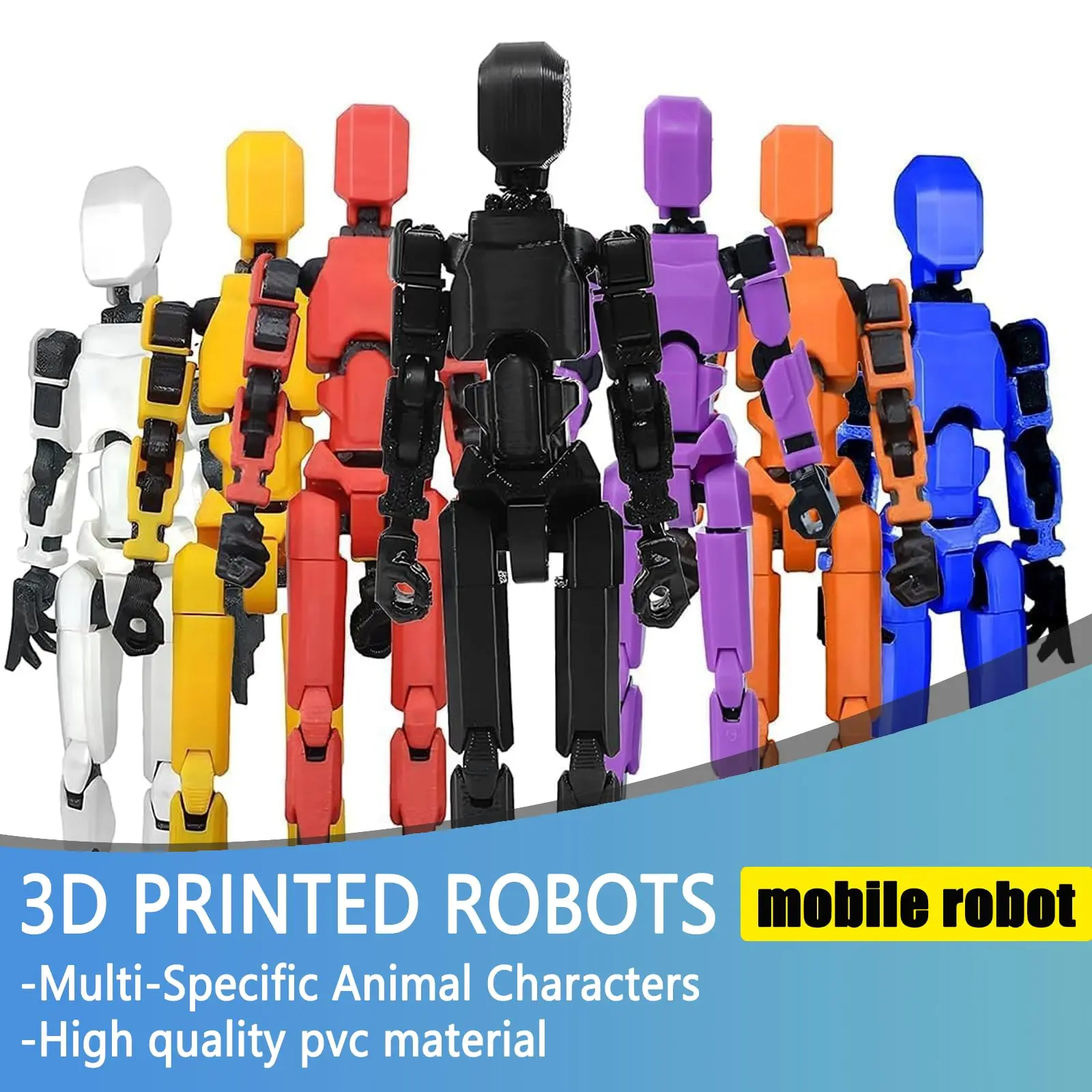 2026 -Buildable Knight Action Figure Set-Titan 13 Action Figure,Dummy Robot 13 Action Figures Set,3D Printed Multi-Jointed Action Figures,Nova 13 Action Figure for Collectors Desktop Decorations