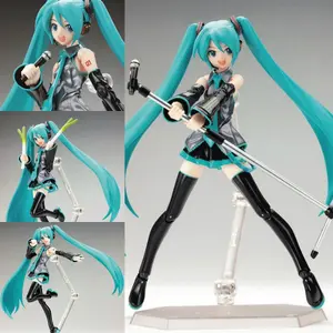 Sune Miku FIGMA Hatsu Miku Action Figure with Props, Articulated Joints, and Interchangeable Accessories for Creative Display