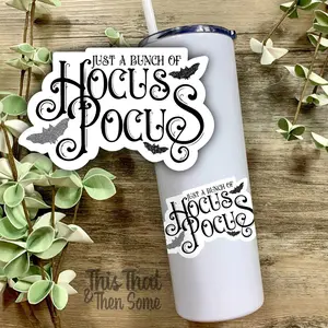 Hocus Pocus Sticker, Cuter Sticker for witches, Halloween Sticker, Spooky Decal