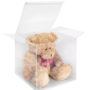 Clear Vinyl Boxes - 12 x 12 x 12" Plastic With Lid