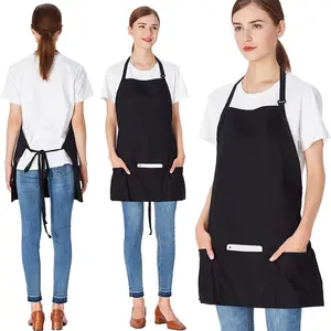 Unisex Cross-Neck Apron for Coffee Shops & Tea Stores, Garden Kitchen Anti-Stain Apron, Pure Color Design, Ideal for Restaurants, Kitchen Cooking Aprons