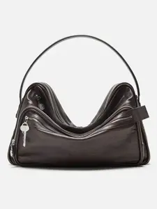 Siena Classic Premium Italian Leather Bag with Front Pocket Large Central Compartment & Rear Pocket 100% Genuine Italian Leather Made in Italy Cowhide Purses Crossbody Clutch Purse