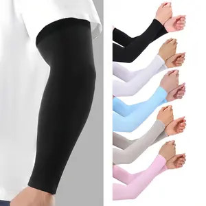 Sun Protection Arm Sleeves Cooling UV Sun Protection Sports Compression for Men Women Tattoo Cover Up Breathable UPF 50+ Seamless Design