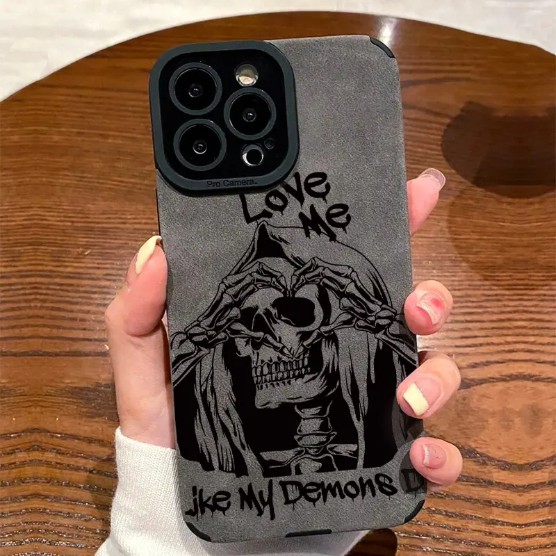 Graffiti Soul Skull Text Pattern TPU Soft Protective Phone Case - Shockproof, Dirt-Resistant, Scratch-Resistant Casing Accessory for iPhone 17,16,15,14,13,12,11,X,XS,XS Max, Ideal Holiday Gift Cover