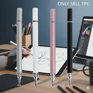 Universal Stylus Pen for Android iOS Tablets & Phones, Dual-Tip Capacitive Touch Screen Pen for Writing Drawing, Portable Compact Precision Stylus for iPad Samsung and More Tech Accessories