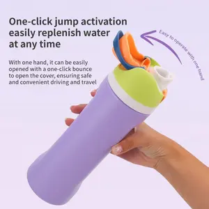 24oz Stainless Steel Vacuum Water Bottle, 1 Count Insulated Wide Mouth Water Bottle, Portable Drinking Cup for Camping, Office, Sports, Drinkware