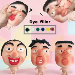 Popping Pimple Squishy  Fast-rebound Squeeze  with Funny Faces for Stress Relief and Fun Personalized Design Ultra-squishy Silicone with Non-Toxic Dye and Durable Tool Perfect Easter Gift, Easter Basket Stuffer, Easter Party Favor toy