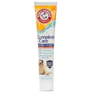 Arm & Hammer Complete Care Enzymatic Dog Toothpaste, Chicken Flavor, Enzymatic Dog Toothpaste for Dogs, Baking Soda + Calcium Formula, 6.2oz