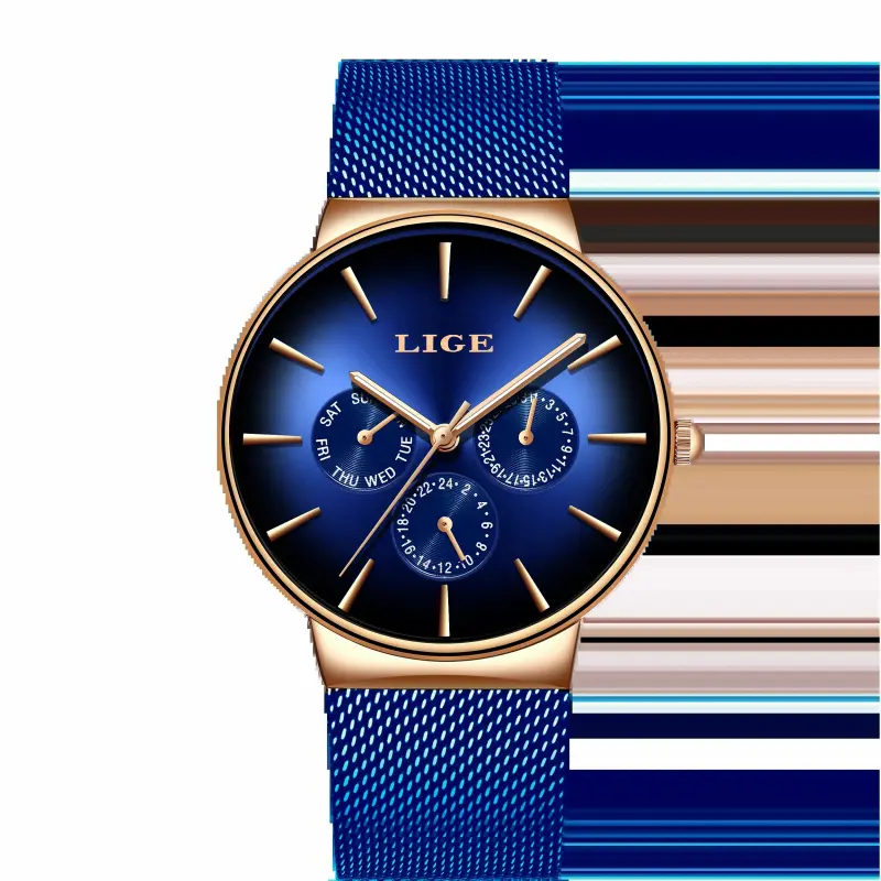 Steel mesh belt in Blue